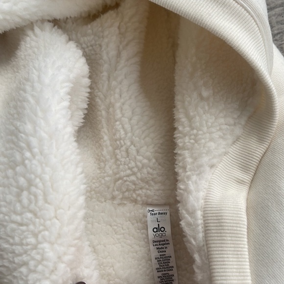 White ALO Hoodie - Picture 2 of 4